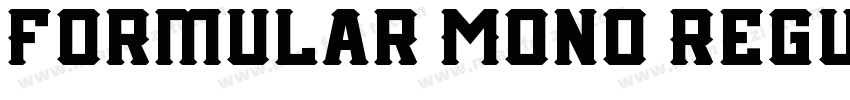 Formular Mono Regul字体转换